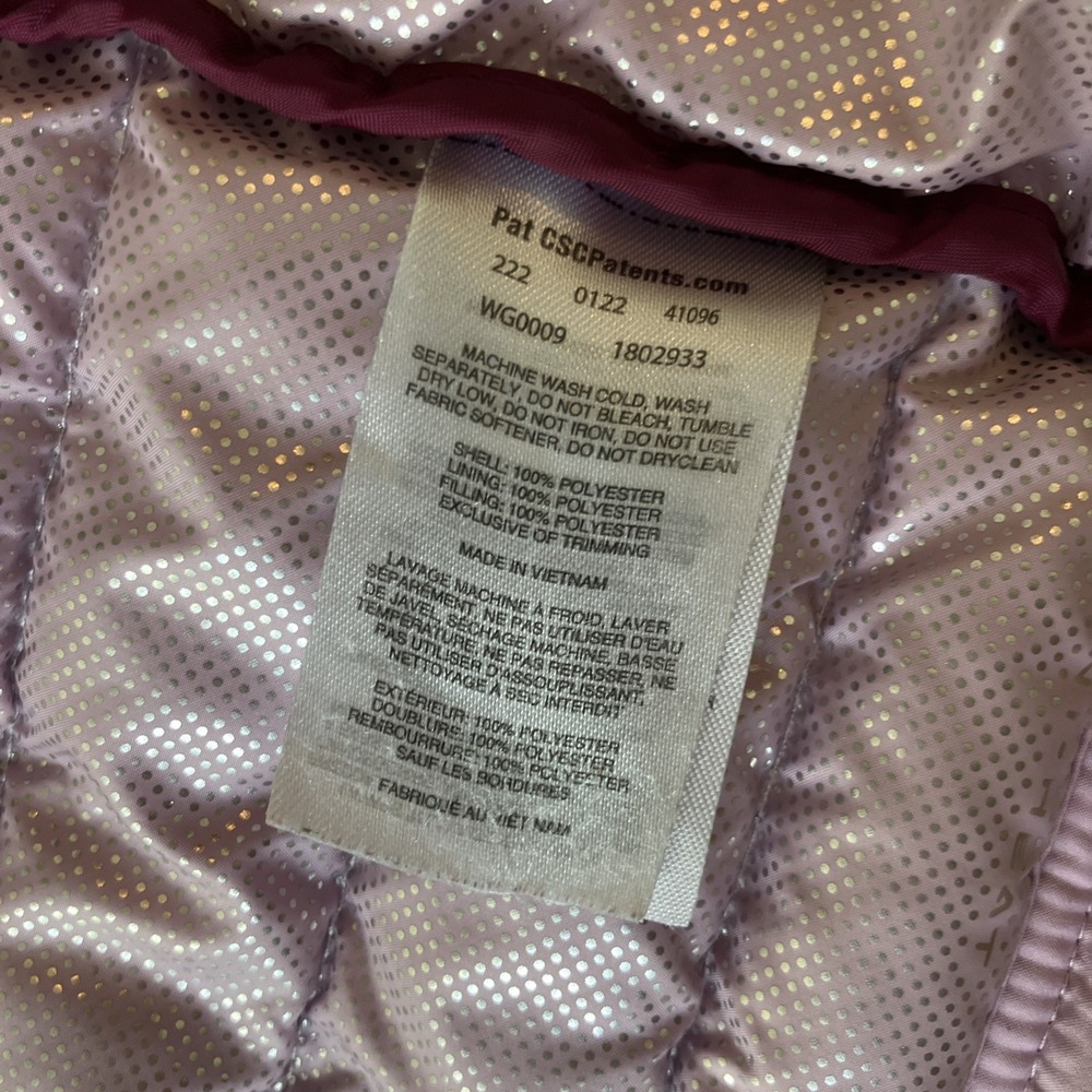 Columbia Jacket Youth Girls XS 6/6X Pink‎ Hooded Puffer Outdoor - Picture 11 of 12